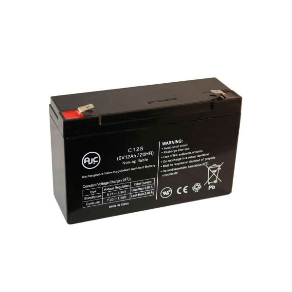 Battery Clerk AJC Zareba ESP10M Fence Charger 6V 12Ah Alarm Battery ZAREBA-ESP10M FENCE CHARGER - main